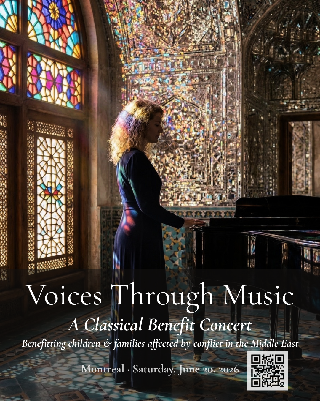 Voices Through Music, a classical benefit concert in Montreal, June 2026